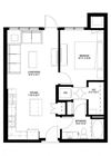 1 Bedroom Floor Plan